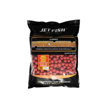 Boilies JetFish Jet Fish Premium clasicc boilie 24mm MANGO MERUŇKA 5kg