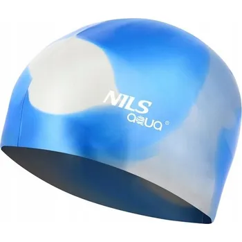 Plavecká čepice SILIKONOVÁ PLAVECKÁ ČEPICE NILS AQUA MULTIKOLOR MX21