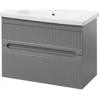 Koupelnový nábytek Lavedo Aria Air Grey 80 koupelnová skříňka s umyvadlem