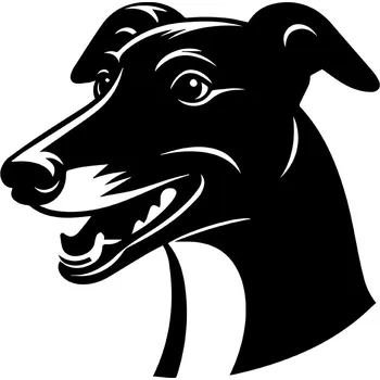 Vsepropejska Chrt 8 dřevěná dekorace na zeď Rozměr (cm): 38 x 37