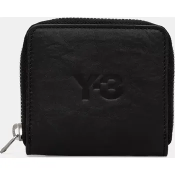 Peněženka Kožená peněženka Y-3 Crinkle Leather Wallet, ONE SIZE, černá, 99X