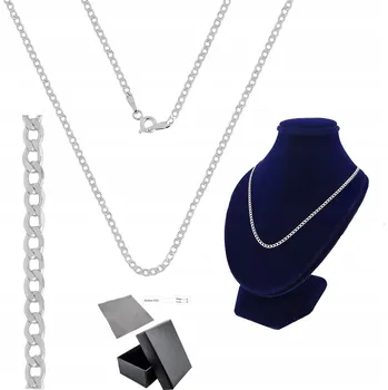 Řetízek Stříbrný řetízek ryzost 925 Elegantní PANCERKA na přívěsky | 50 cm x 2.5 mm