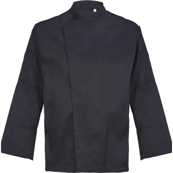 Pracovní zástěra NEOBLU Rondon Eugene, kuchařský, dlouhý rukáv, pánský COT244458n1101-deep black S Černá deep