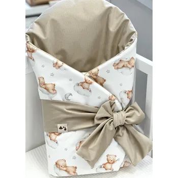 Zavinovačka Klasická zavinovačka - béžová se spícími medvídky