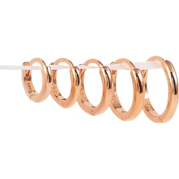 Šperk Rose Gold náušnice kroužek MELI 1 ks Velikost kroužku: 10 mm Ag 925/1000