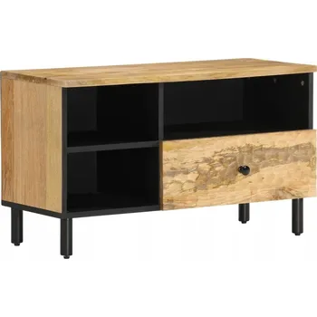 Televizní stolek TV stolek z mangového dřeva 80x33x46 cm, přírodní barva