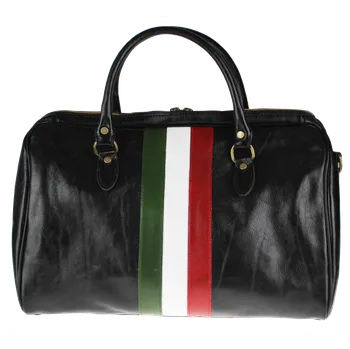 Cestovní taška NovaKabelka.cz Kožená cestovní taška Tiberius Nero Tricolore