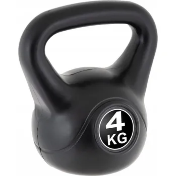 MAXXIVA Kettlebell činka, černá, 4 kg