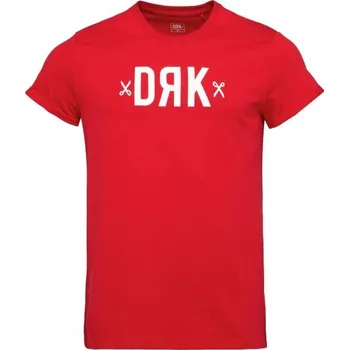 Pánská móda Pánské tričko DRK BASIC XL Červená, Bílá