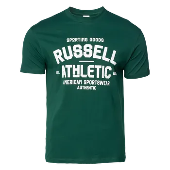 Pánské tričko Pánské Tričko s krátkým rukávem RUSSELL ATHLETIC A25-012-1 M000272697 – Zelená L