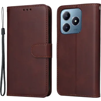 Pouzdro na mobilní telefon Feel knížkové pouzdro na Realme Note 60 - hnědé