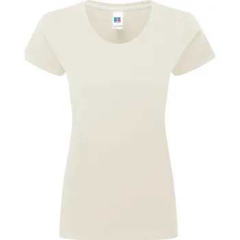 pracovní tričko Russell Tričko Authentic 180F z těžké bavlny, krátký rukáv, dámské COT10180F10003-natural L Naturální