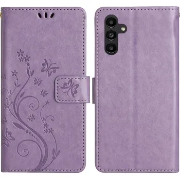 Pouzdro na mobilní telefon Flowers knížkové pouzdro na Samsung Galaxy S25+ - světlefialové