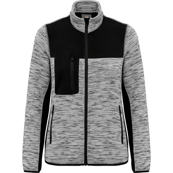 pracovní bunda Kariban Bunda WK 9109, pletená, fleecová, dámská COT209109h2701-light grey S Šedá světlá melír/černá