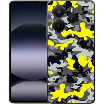 Pouzdro na mobilní telefon Gelový kryt mmCase na Xiaomi Redmi Note 14 - maskáčový vzor 6