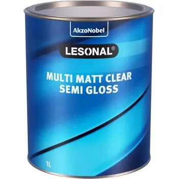 barva a nátěr na dřevo Lesonal 2K Multi Semi Matt Clear - polomatný lak 1L