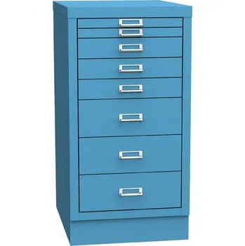 Kartotéka KOVOS Zásuvková skříňka Kovos KSZ 38B [světle šedá, světle šedá, bez zámku, standardní sokl]