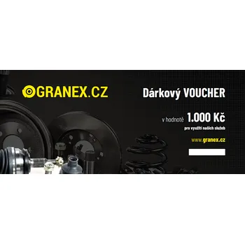 Dárkový voucher tištěný v hodnotě 1000 Kč