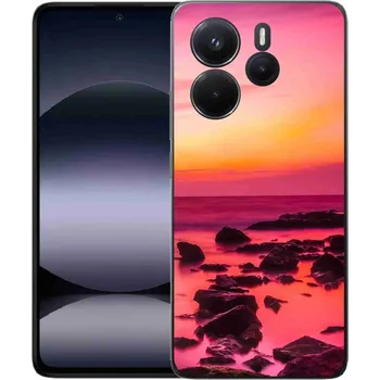 Pouzdro na mobilní telefon Gelový kryt mmCase na Xiaomi Redmi Note 14 - moře a záře