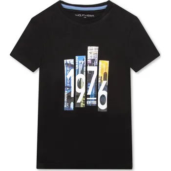 Chlapecké tričko Chlapecké tričko - Wolf S2403A, černá Barva: Černá, Velikost: 158