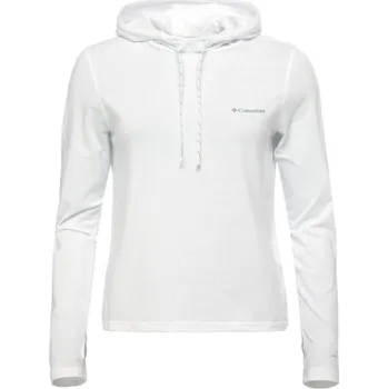 Dámské oblečení Dámská mikina Columbia SUN TREK HOODIE II W XS Bílá, Šedá