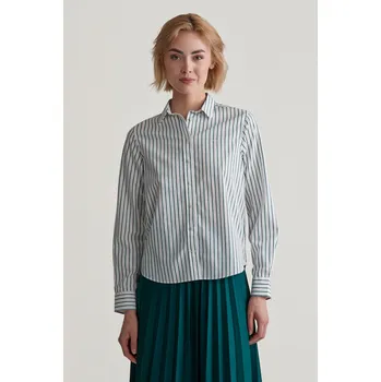 Dámská košile KOŠILE GANT REG POPLIN STRIPED SHIRT DEEP FOREST