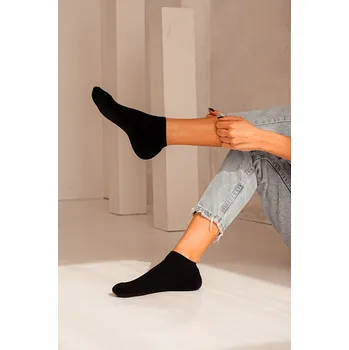 Dámské ponožky Kotníkové ponožky Milena 0712 Černé Velikost ponožek: 37-41