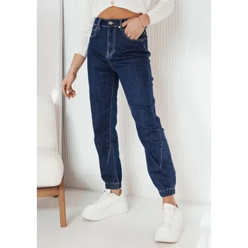 Dámské džíny Tmavě modré džínové kalhoty s gumou na nohavicích CALCEA UY1969 Velikost: S