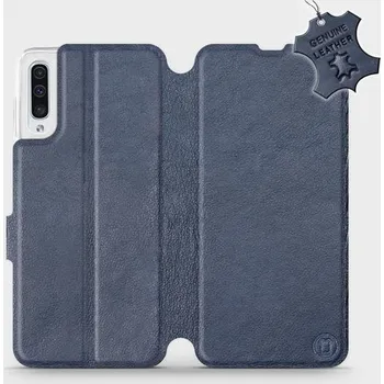 Pouzdro na mobilní telefon Flipové kožené pouzdro Mobiwear na mobil Samsung Galaxy A50 - Modré - L_NBS - VÝPRODEJ (Luxusní flipový kryt, obal, pouzdro Mobiwear na mobilní telefon Samsung Galaxy A50 - Modré - kožené - L_NBS Blue Leather)