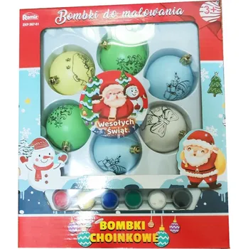 Vánoční dekorace Sada vánočních ozdob s barvami