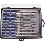 BGS Technic BGS 1920 Diamantové jehlové pilníky 140 x 3 mm, sada 10 ks.