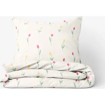 Povlečení Bavlněné povlečení - Tulipány 140 x 200 a 70 x 90 cm