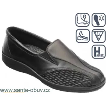 Dámská zdravotní obuv SANTÉ AO/6151 BLACK vych. obuv vel.37-42, SANTÉ AO/6151 BLACK