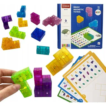 ostatní stavebnice Magnetická kostka – kouzelná skládačka, 9 dílů