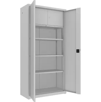 MALOW Spisová skříň kovová SBM 204 M, šířka 1000/1200 mm [antracitová, oranžová]