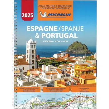 Michelin atlas Spain,Portugal 1:400 t. spiral 2025 A4