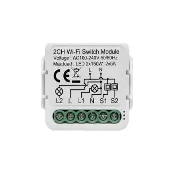 vypínač Tuya Mini 2CH (WiFi spínač 2CH)