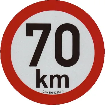 Auto-moto Samolepka reflexní - rychlost 70 km/h