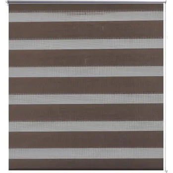 Roleta Elegantní roleta s pruhy, 80x150 cm, kávová