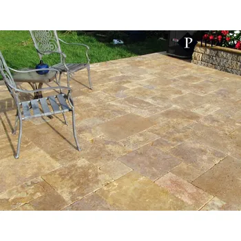 Dlažba Travertin Gold obklad / dlažba set tl. 1,2 cm