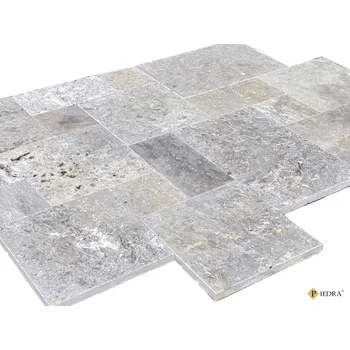 Dlažba Travertin Silver mix, fr. styl, dlažba tl. 3 cm