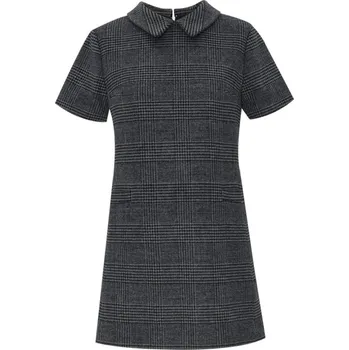 Dámské šaty ŠATY DKNY S/S SHORT DRESS GRY/BLK