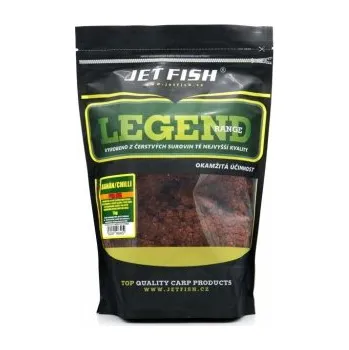 Boilies JetFish Jet Fish Legend Range PVA mix BANÁN CHILLI 1 kg