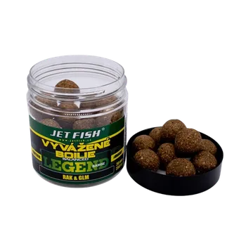 Boilies JetFish Jet Fish Legend range Vyvážené boilie RAK GLM 20mm 250ml