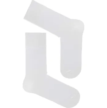 Pánské ponožky Pánské oblekové ponožky Milena Bílé Velikost ponožek: 42-46 Bílá