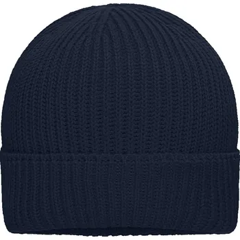 Myrtle Beach Čepice MB 7409, pletená, bio bavlna COT03740900399-navy Navy UNI