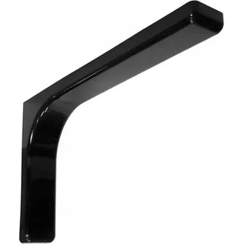 police Držák / Podpěra police LEONARDO 12cm ČERNÁ 2ks