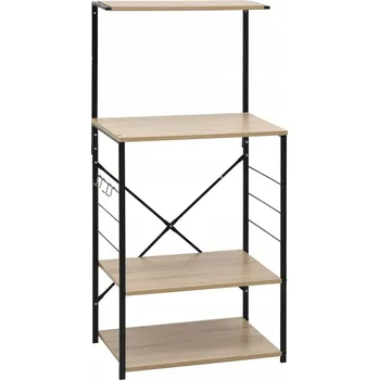 Komoda Kuchyňská skříňka Zakito Home černá 39,6 x 60 x 123 cm