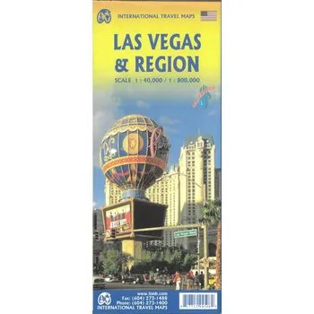ITMB Publishing plán Las Vegas 1:15 t. voděodolný ITM