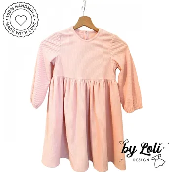 Dámské šaty Manšestrové šaty pro holčičku By Loli - Romance pink 128